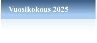 Vuosikokous 2025