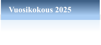 Vuosikokous 2025