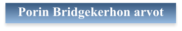 Porin Bridgekerhon arvot